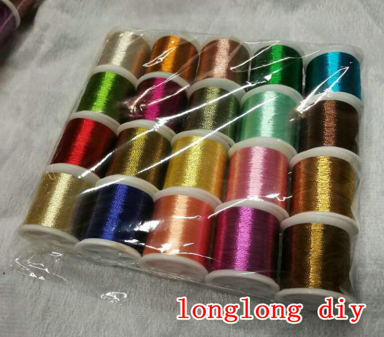 150D 手工DIY电脑绣花金银线/刺绣金丝线详情图1