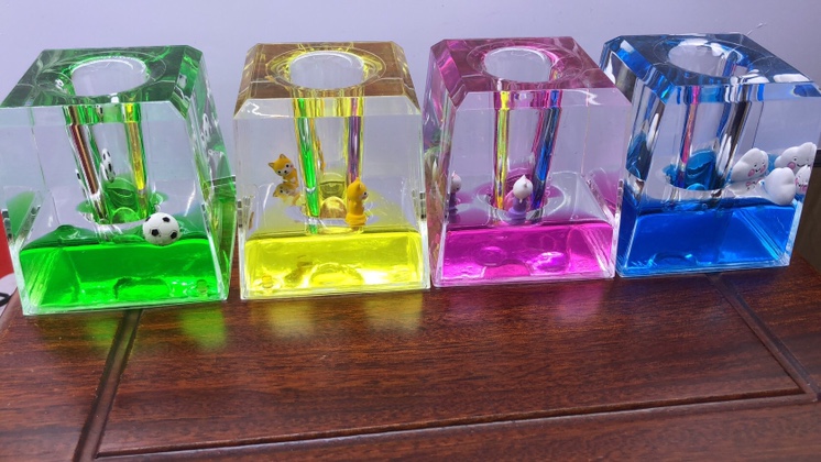 Acrylic ink series square pen holder