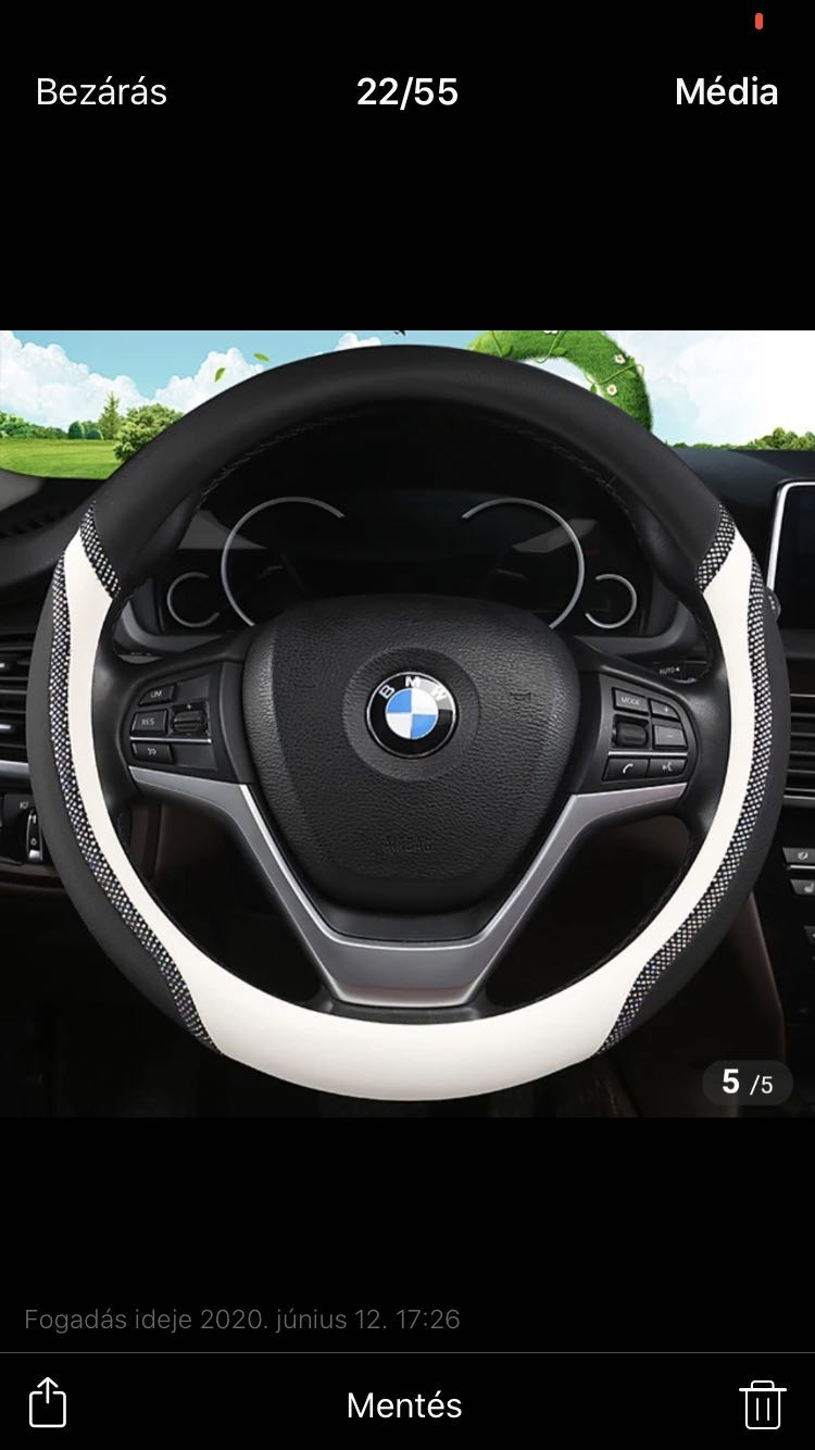 Steering wheel cover