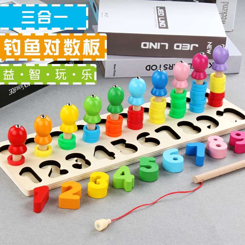 Early education fishing number matching color recognition for boys and girls Intelligence Benefit toys for babies early education intelligence