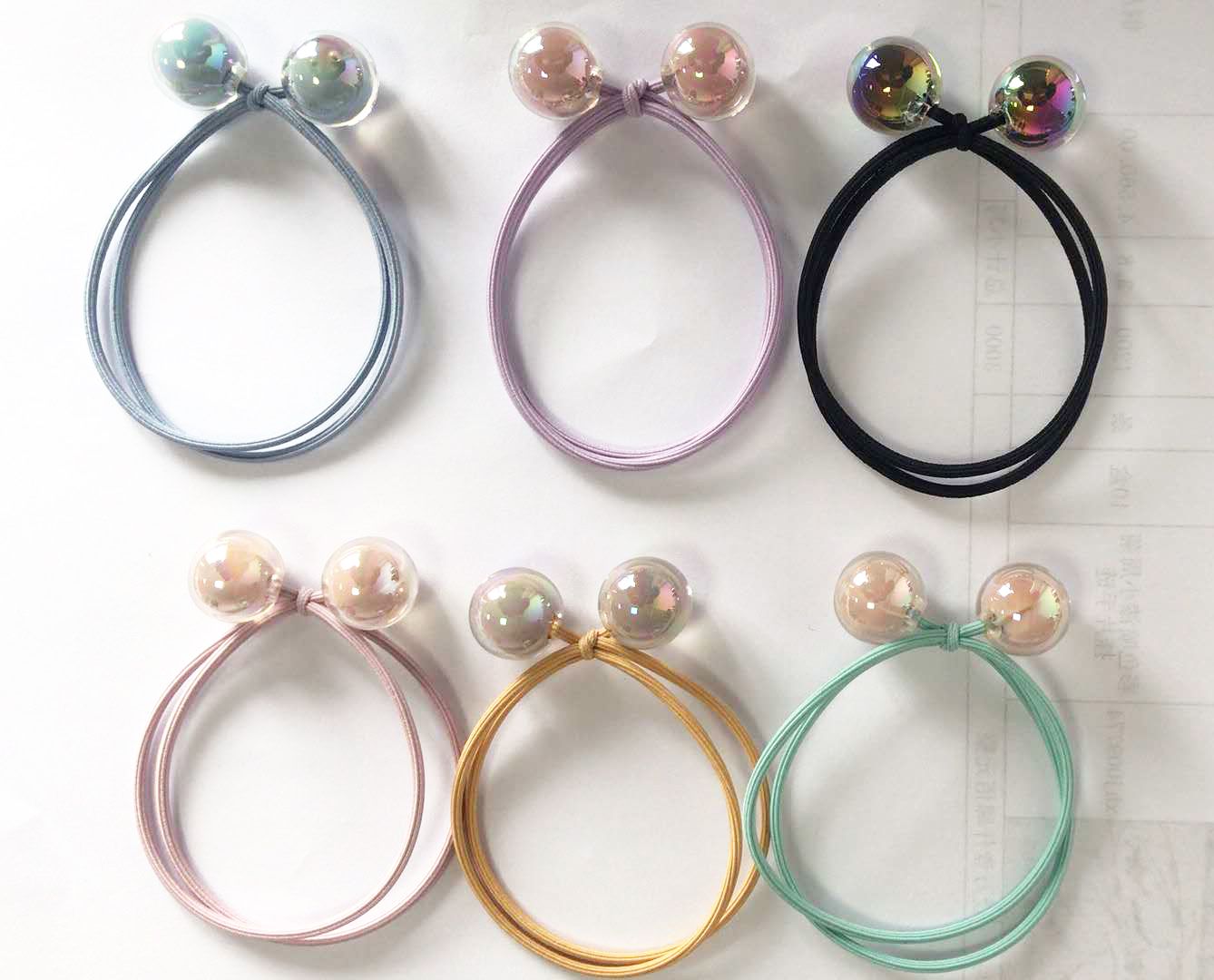 Laser bead double-layer headband