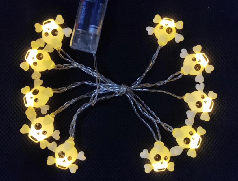 أضواء DC-001 ذات الهيكل العظمي للضوء (LED) المكونة من 10 رؤوس، والمصانع مبيعة مباشرة، وشركة باكاي المحدودة للحرف اليدوية.