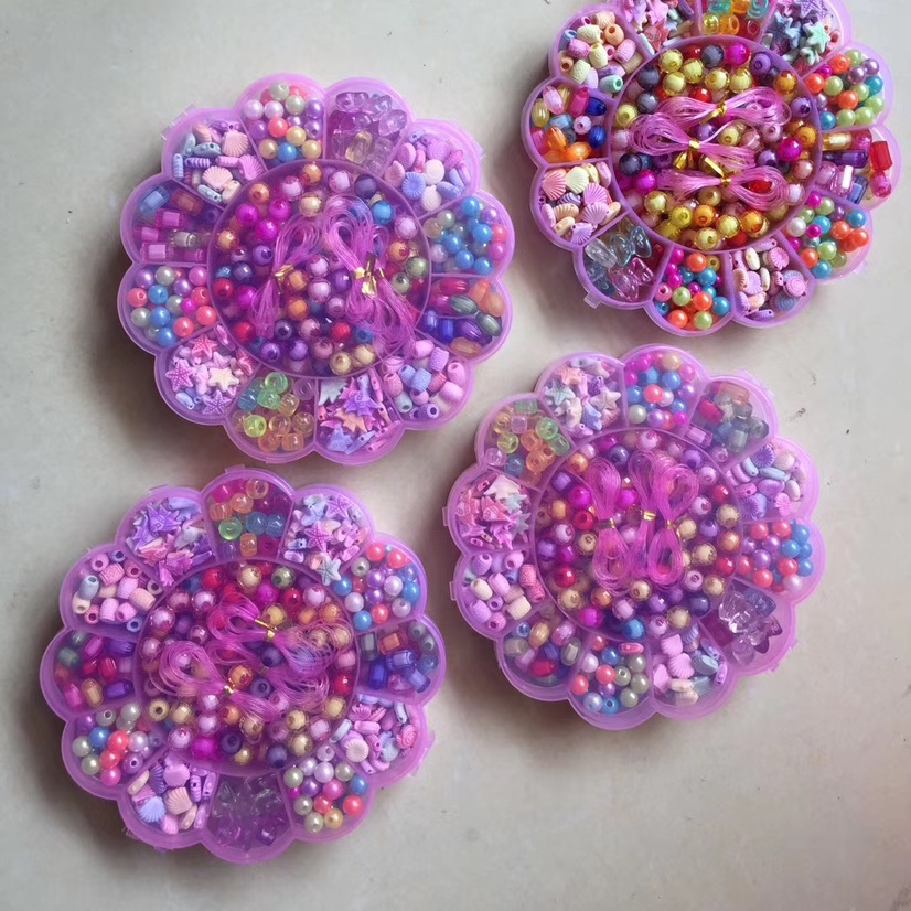 日式串珠DIY手工制作欢迎订购儿童手链项链串珠DIY手工制作益智玩具女孩公主可爱首饰品材料包