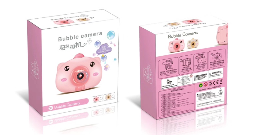 The fully automatic light and music bubble machine with the popular "little pig" is selling well at street stalls Item Picture