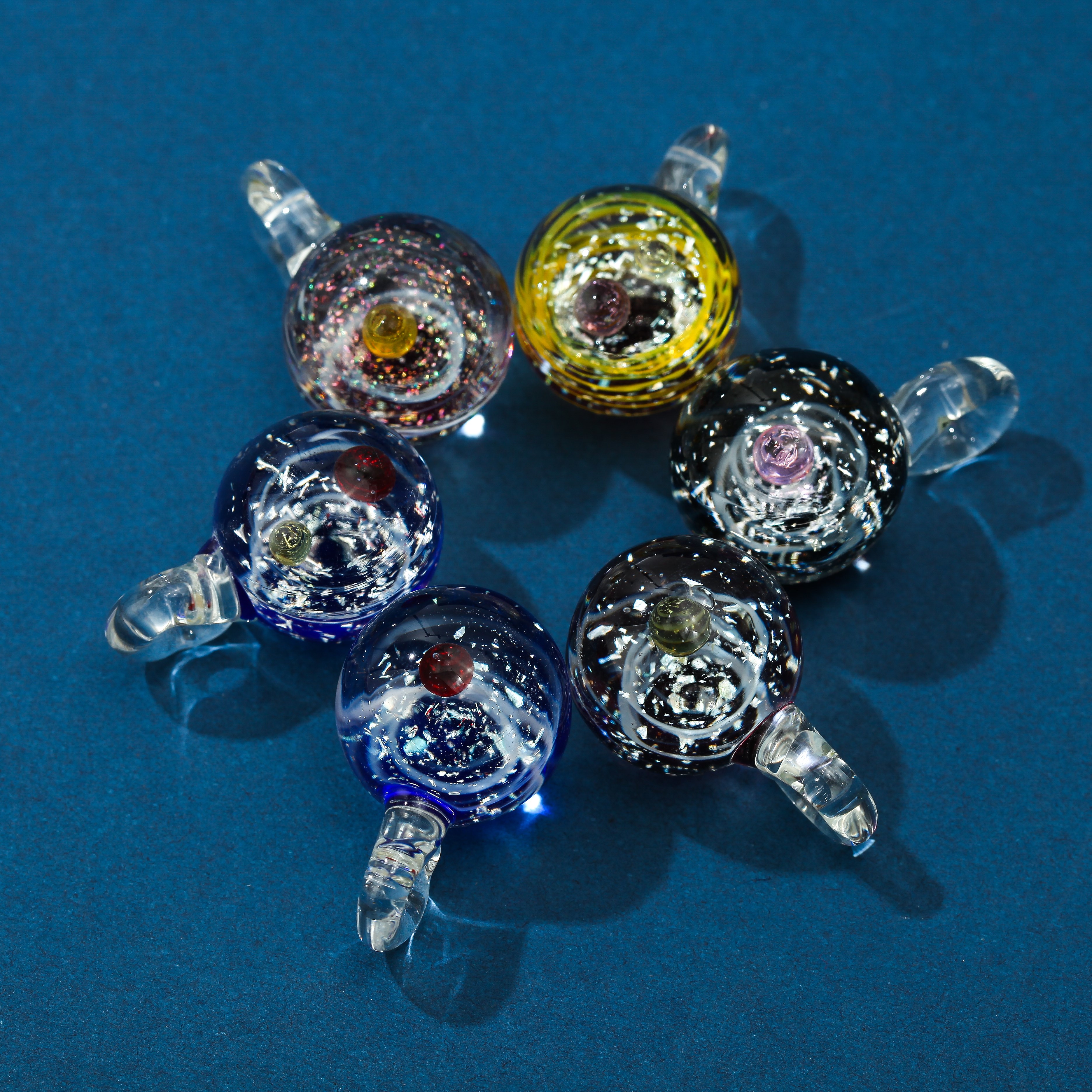 Starry Sky Glass Ball Necklace, Cosmic Glass Pendant, Fashionable Accessory, Dreamy Birthday Gift For Couples To Confess Their Love full figure
