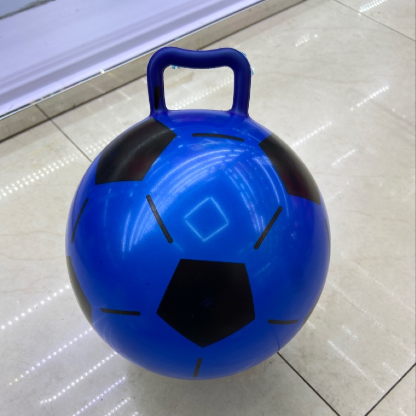 婴幼童充气玩具22公分手柄足球