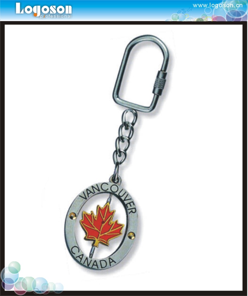 Key-shaped rotatable keychain gift and souvenir Specification image
