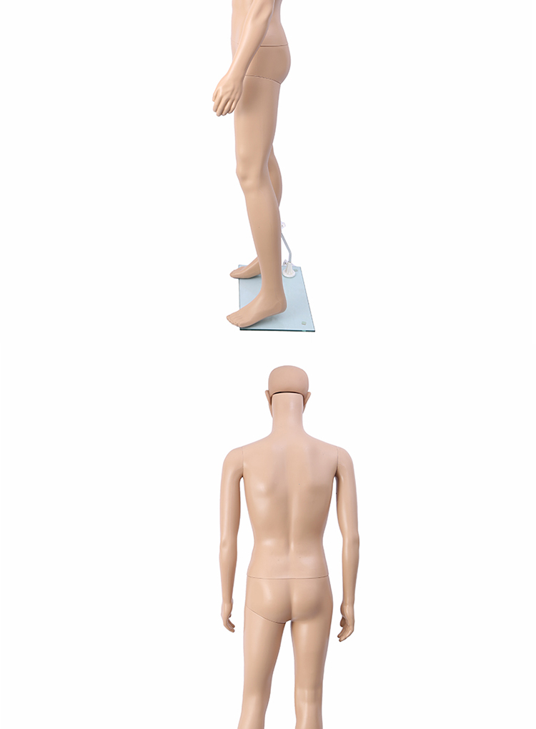 旭峰 加厚宽衣架男模特道具全身仿真肤色服装展示架落地晾衣架多功能收纳详情图10