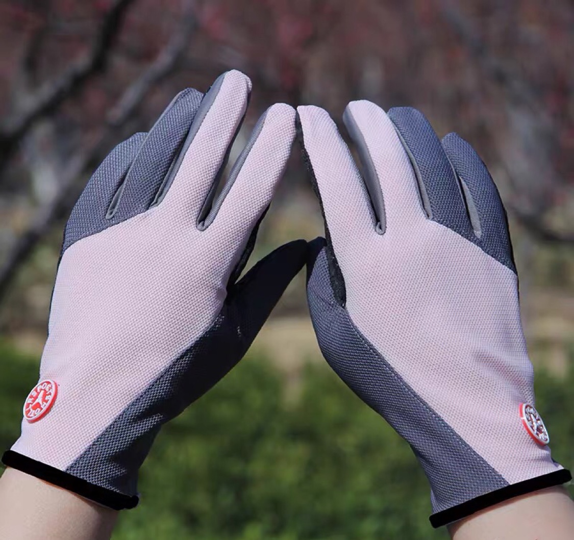 Summer Sun Protection Gloves Thin Outdoor Cycling Men Mountaineering Driver Driving Non-Slip Gloves All Finger Touch Screen Sports Women Specification drawing