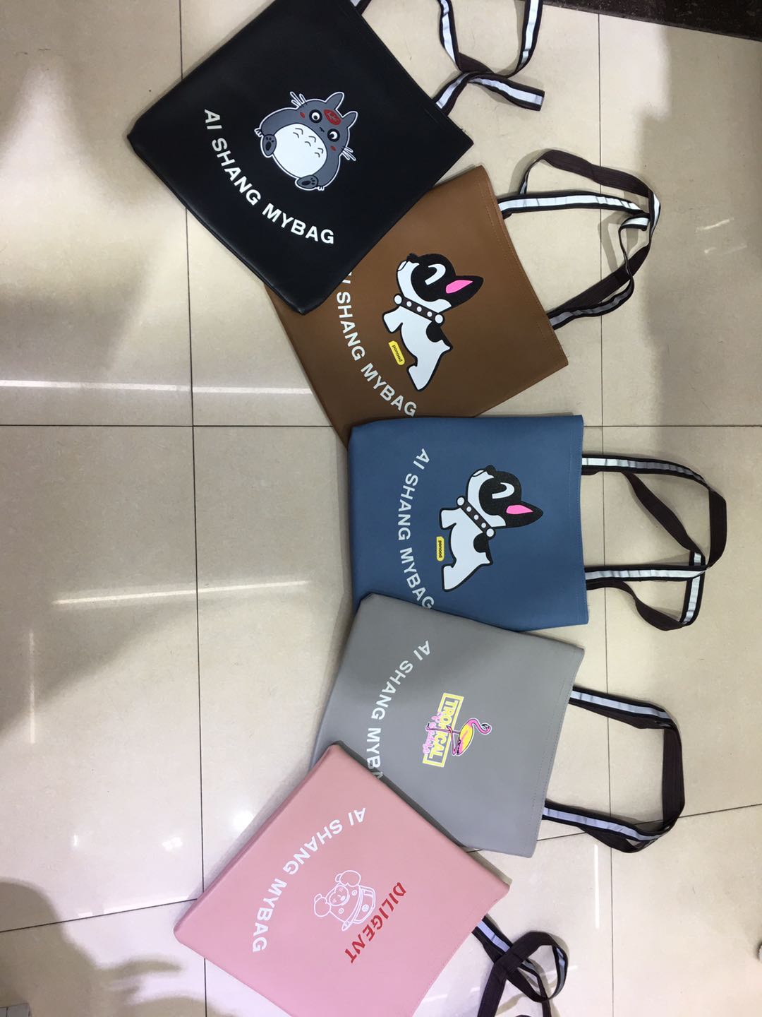 Manufacturers Direct Book Bag File Bag Tote Bag Canvas Student Art Bag Remedial Bag Remedial Sample Can Be Customized details Picture