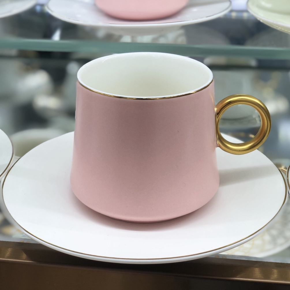 Coffee Cup Saucer Retro High Appearance Level European Home Ceramic Coffee Cup Set High-Grade Exquisite English Afternoon Cup