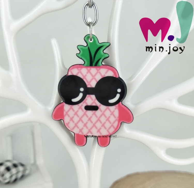 Pineapple Cartoon Key Chain Pendant Bag Hanging Clothing Accessories Ornaments Ornaments details Picture