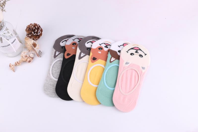 Boat socks ladies invisible socks cartoon socks stereoscopic pattern socks thin socks Beans shoes socks casual socks socks cotton socks super short socks
