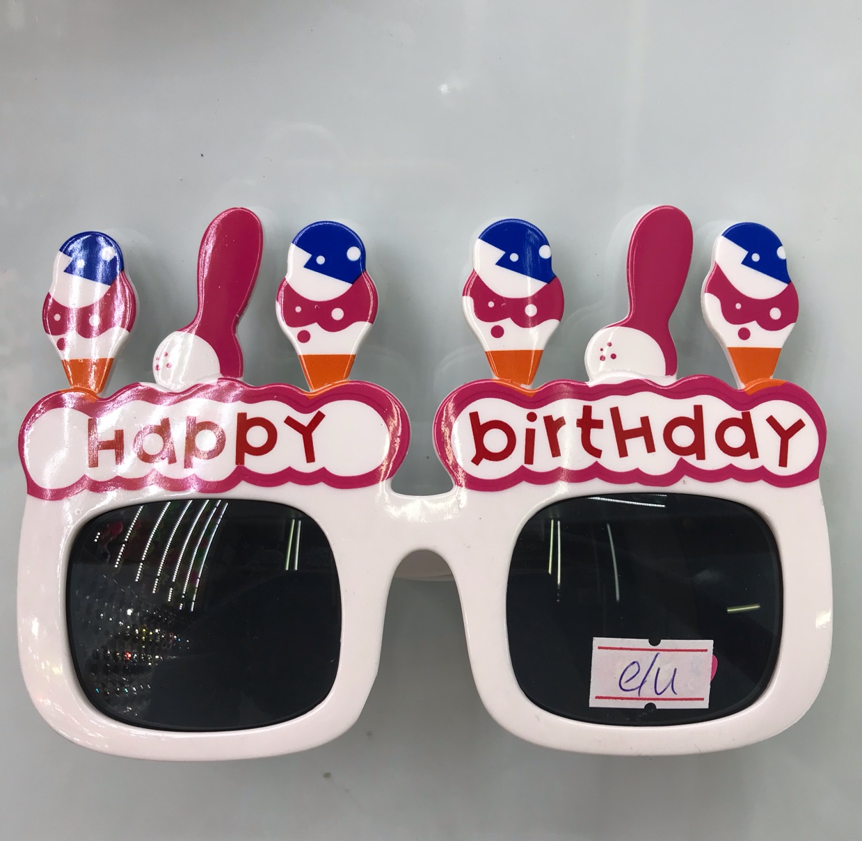 潮人聚会搞怪造型眼镜拍照道具happy birthday生日快乐眼镜4详情图1