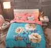 Four-piece set in large stock: Quilt cover 200*230, bed sheet 230*240, pillowcase 48*74*2, active fabric AB version, no color fading and no pilling undefined