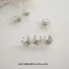 The ethereal charm that has flown in ~ Purple-gray crystal bow hair clip, the same style as Zhou Yangqing's ducktail clip and side bangs clip hair accessory Specification image