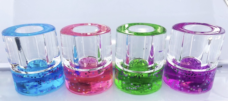 Acrylic ink series round pen holder