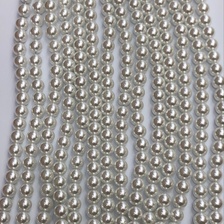 高品质10mm玻璃仿珍珠无瑕疵，一条100颗，白色米色有现货