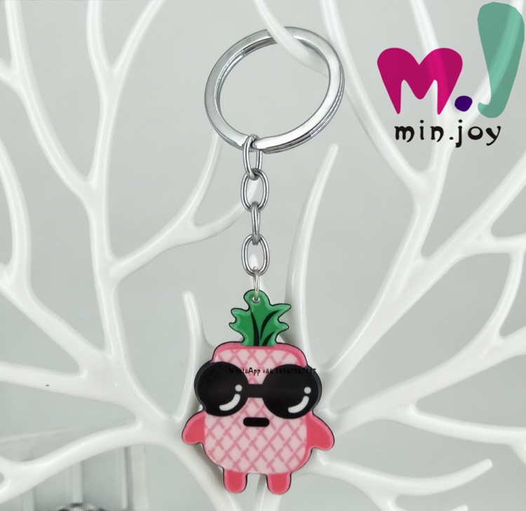 Pineapple Cartoon Key Chain Pendant Bag Hanging Clothing Accessories Ornaments Ornaments