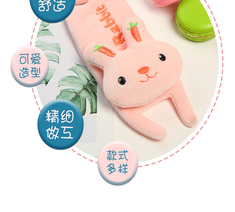 爬爬熊 围巾 发带 BB价毛绒卡通配件细节图