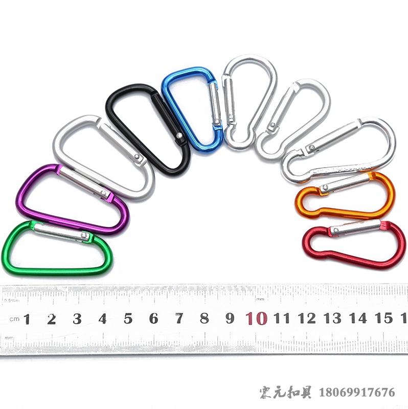 Same-day delivery of in-stock items: No. 5 aluminum hook for mountain climbing, outdoor mountain climbing buckle, aluminum alloy gourd hook, D-shaped hook