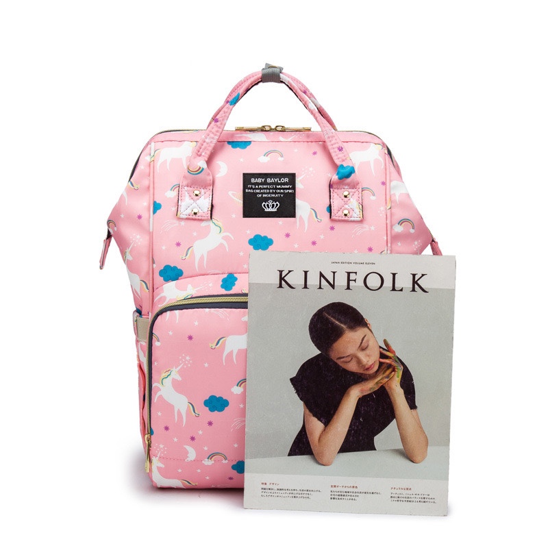 Mommy bag multifunctional mommy bag out baby bag moda mommy bag pañal backpack fábrica directa Item Picture