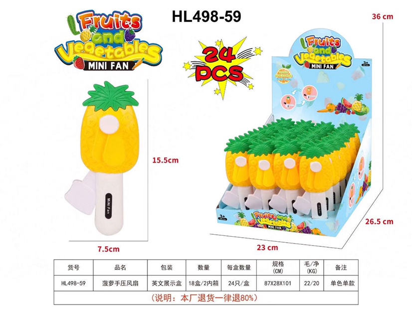 Mini fruit hand pressure fans are selling well at street stalls Application Scenario