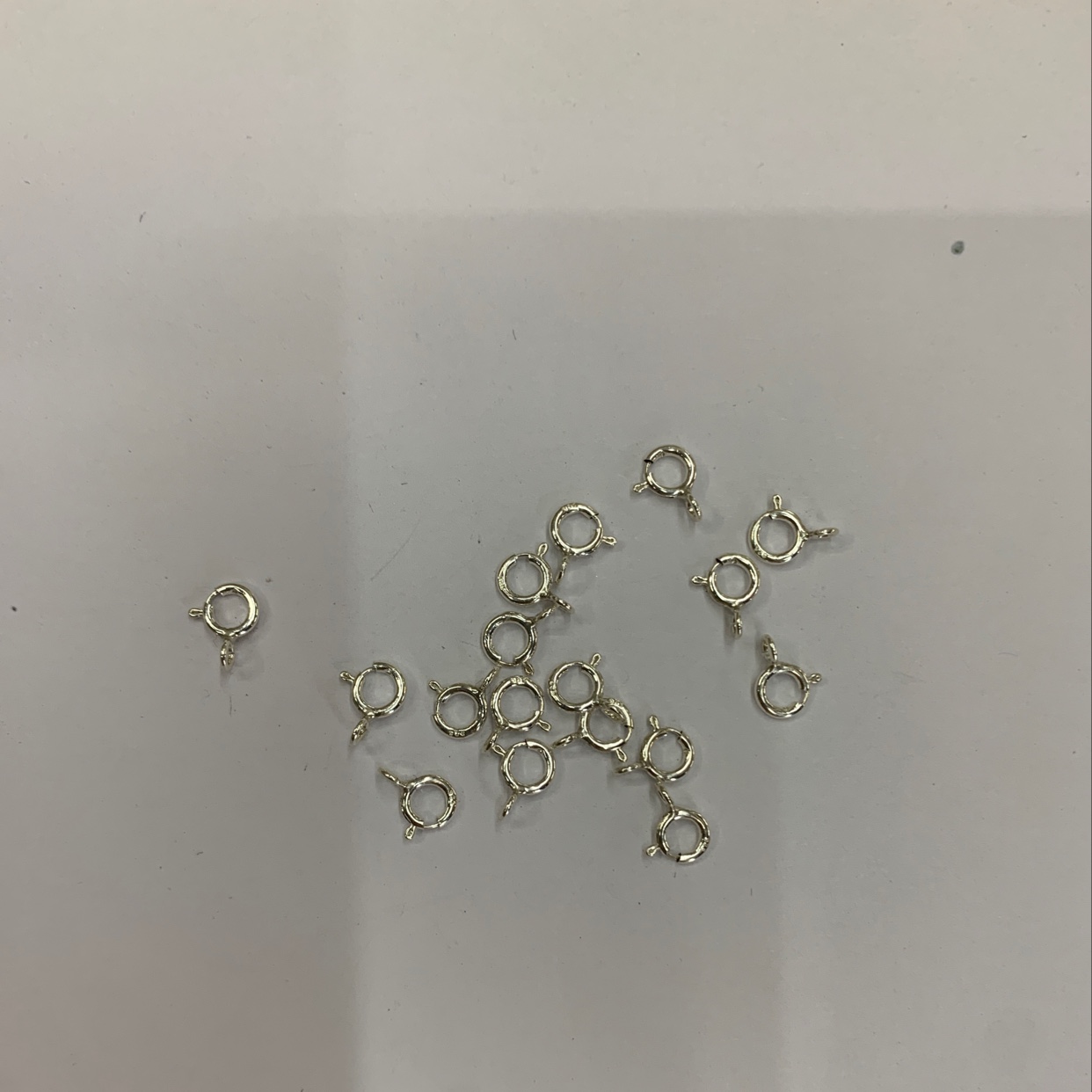 Pure silver spring buckle details Picture