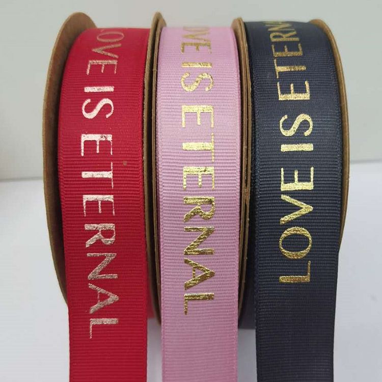 Various Sizes Polyester Ribbed Belt Printing Hot Stamping Pattern Pattern Manufacturers Direct Sales details Picture