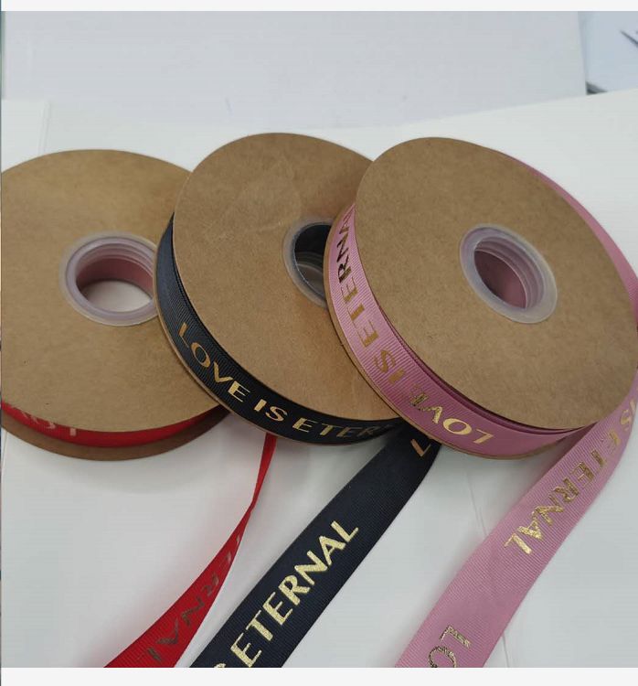 Various Sizes Polyester Ribbed Belt Printing Hot Stamping Pattern Pattern Manufacturers Direct Sales Specification drawing