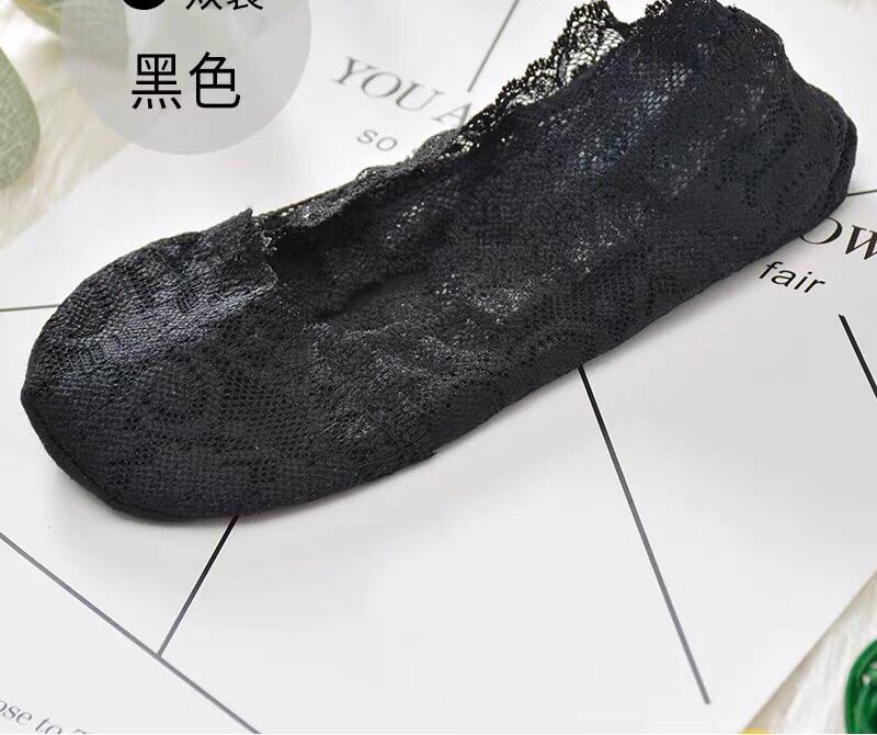Ladies' lace stockings, lace stockings, invisible stockings, all-cotton socks, Doudou shoes and socks, new Japanese and Korean socks Application Scenario