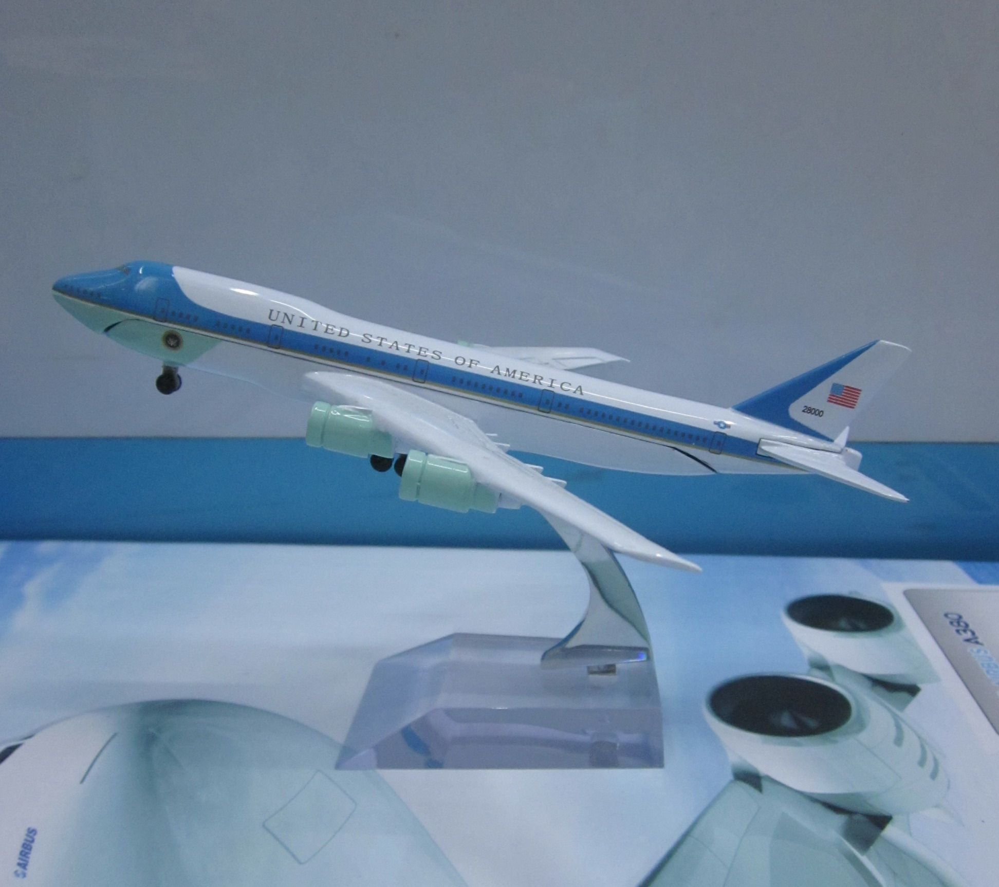 Aircraft Model (B747-200 US Air Force One) alloy aircraft model simulation aircraft model thumbnail