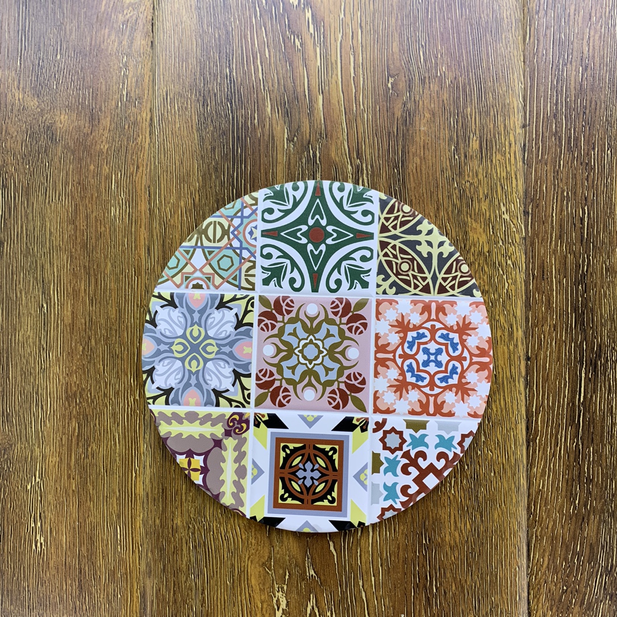 18 centimeters
Ceramic place mat, heat insulation mat. Bowl of mat thumbnail