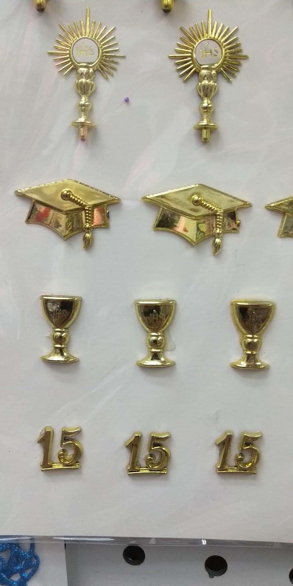 博士帽，金杯小饰品