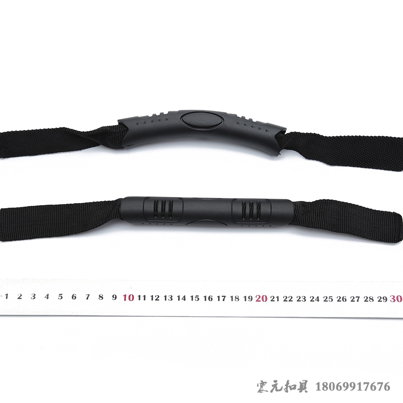 Direct sales from the manufacturer of backpack webbing handles, plastic handles, PVC webbing handles, webbing hollow handles, and bag injection handles Specification image