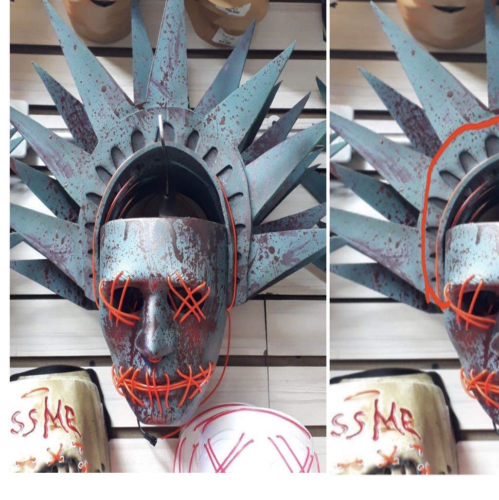 Manufacturers sell holiday party glow masks thumbnail