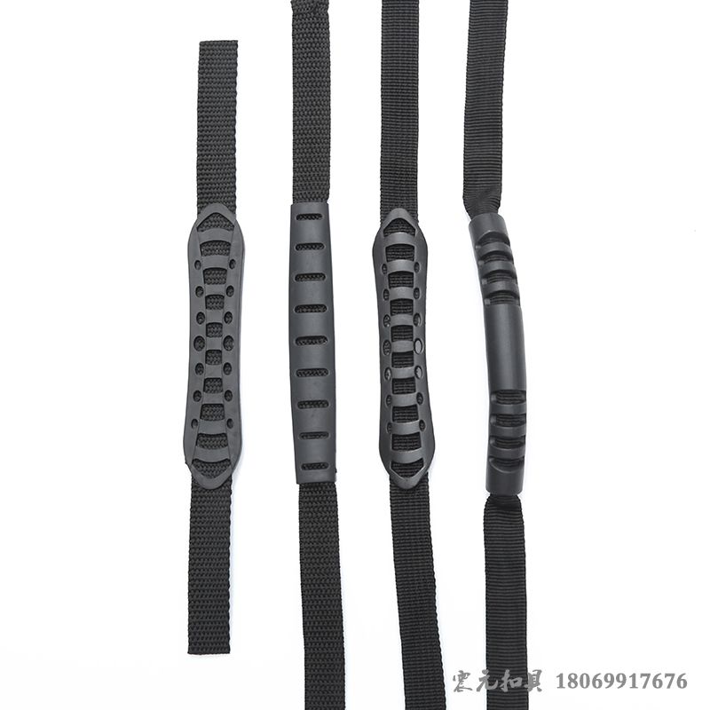 Direct sales from the manufacturer of backpack webbing handles, plastic handles, PVC webbing handles, webbing hollow handles, and bag injection handles Item Picture