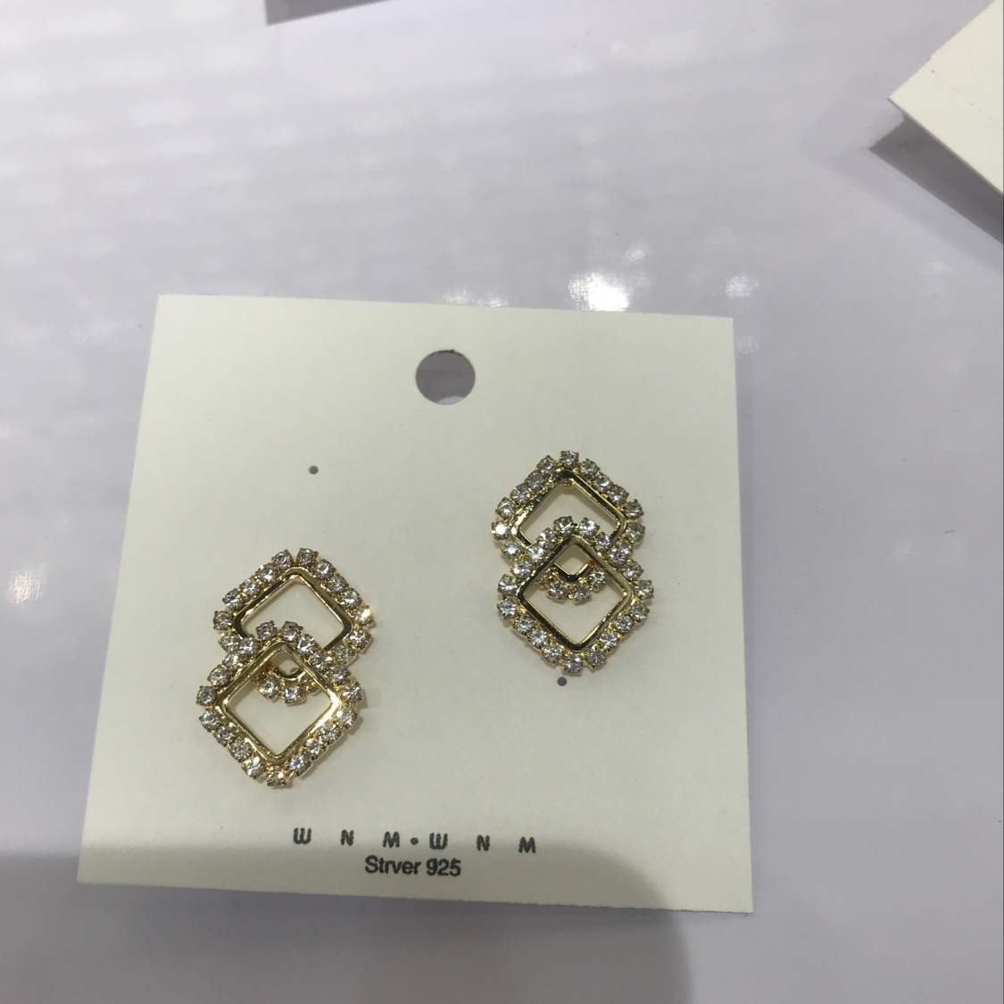 Double-layer ear studs details Picture