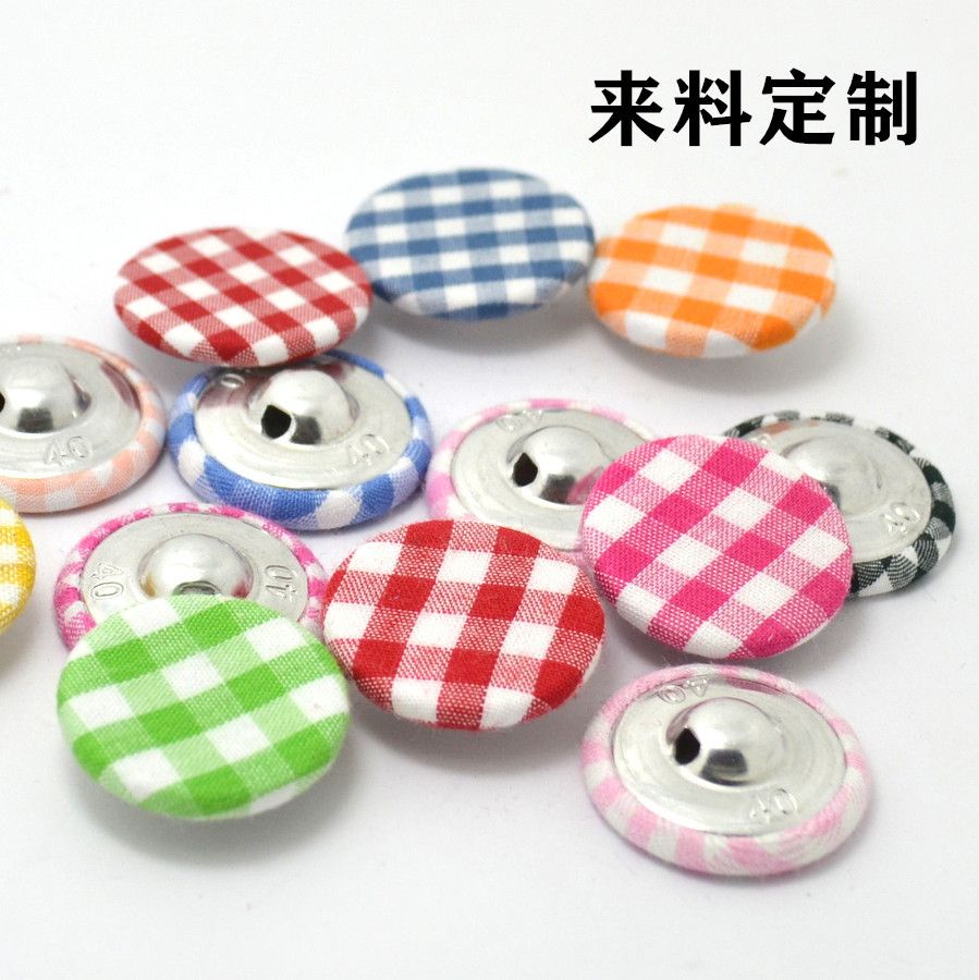 Mushroom - shaped four - eye flat straw hat with sun two - hole edge cloth buttons custom - made clasp thumbnail
