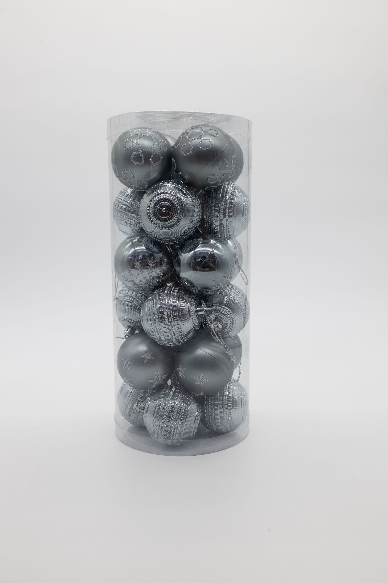 圣诞节装饰品圣诞球彩球新款厂家直销电镀光球哑光球粉球套装礼盒详情图6