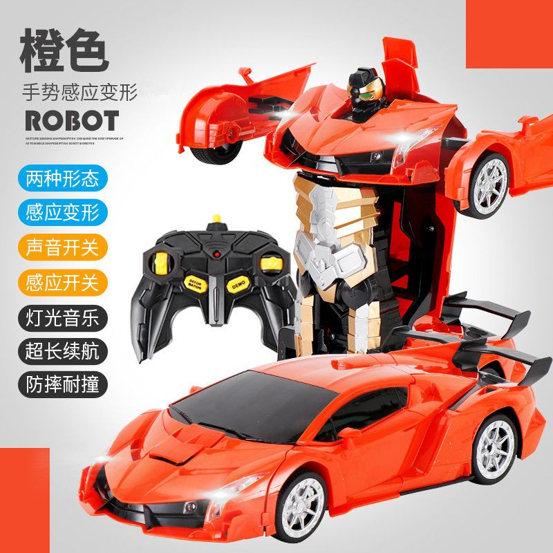 Child using hand gestures to control the RC car