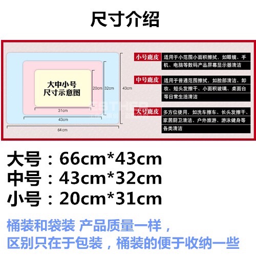 汽车用品鹿皮巾 加厚鹿皮擦车巾擦玻璃专用汽车布不掉毛洗车抹布头详情图9