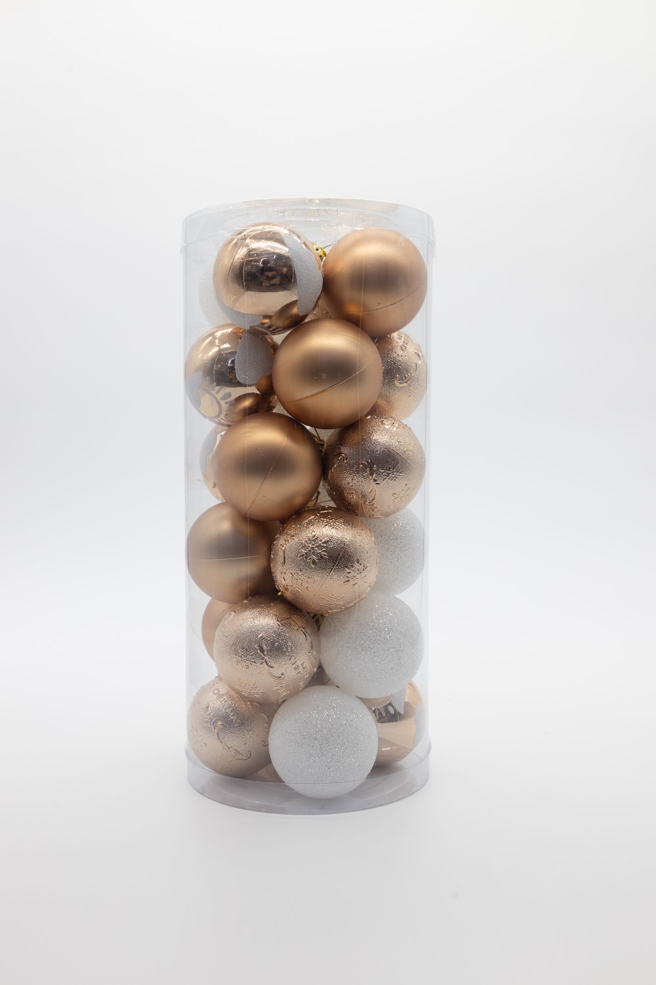 圣诞节装饰品圣诞球彩球新款厂家直销电镀光球哑光球粉球套装礼盒