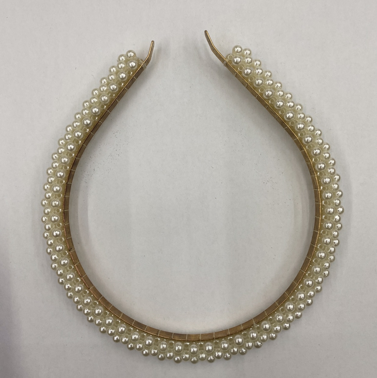 Pearl braided fine headband thumbnail