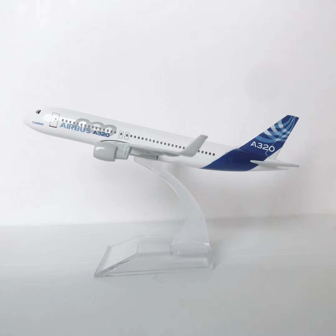 飞机模型（空中客车A320原型机）合金飞机模型 仿真 金属飞机模型