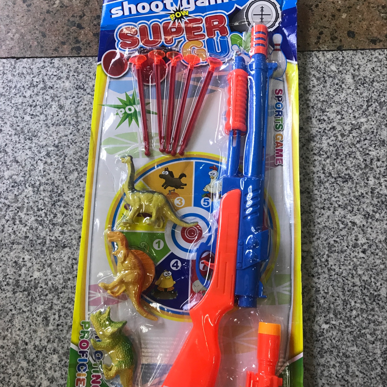 Hy3358-4 With Animal Soft Bullet Gun Piece 56X25 Soft Bullet Gun With Animal Suction Card Set Plastic Linxin Toy 1 details Picture
