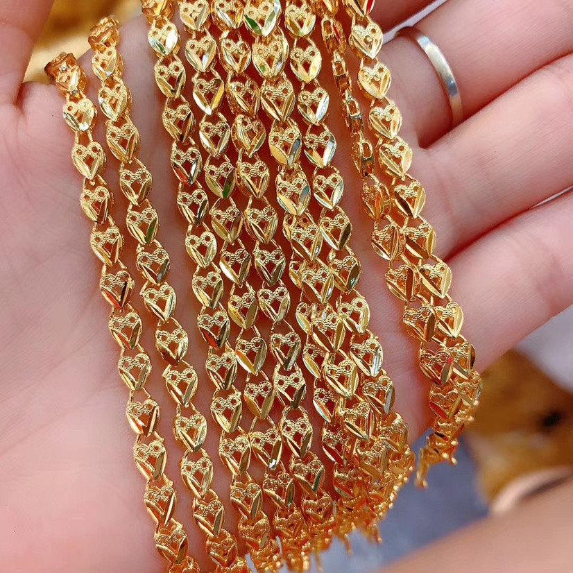 Gold imitation gold decorative bracelet brass gold plated head ornament timeless imitation Vietnamese gold coin bracelet
