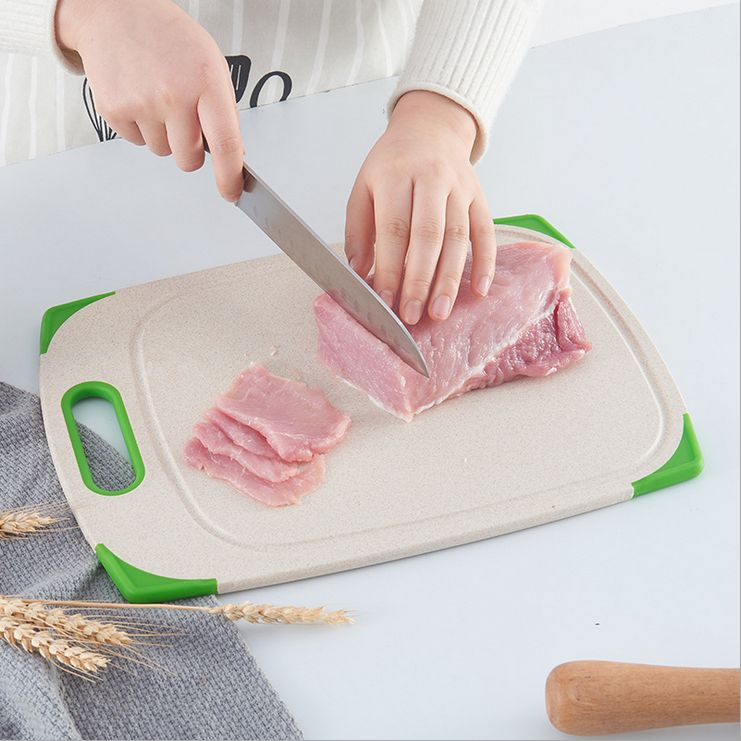 Wheat straw plastic cutting board thickened non-slip cutting board fruit and vegetable cutting board thumbnail