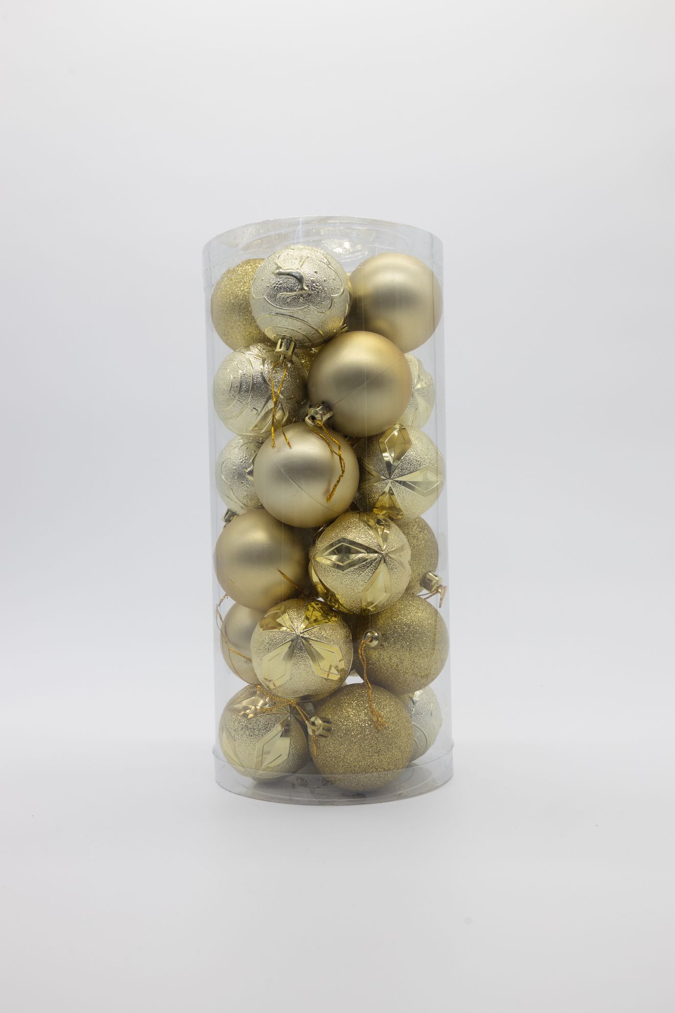 圣诞节装饰品圣诞球彩球金色厂家直销电镀光球哑光球粉球套装礼盒