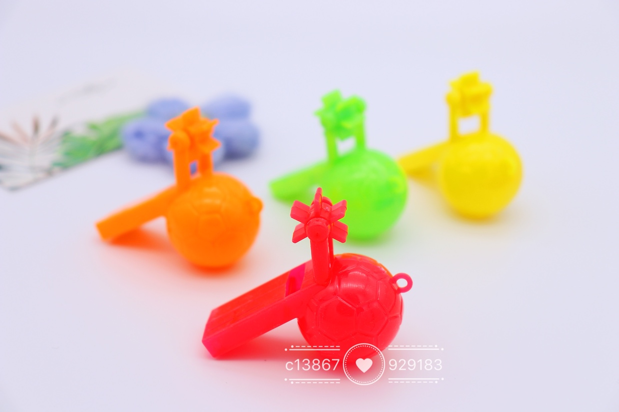 Football, windmill whistle, children's plastic toys, gifts, gashapon party toys Application Scenario